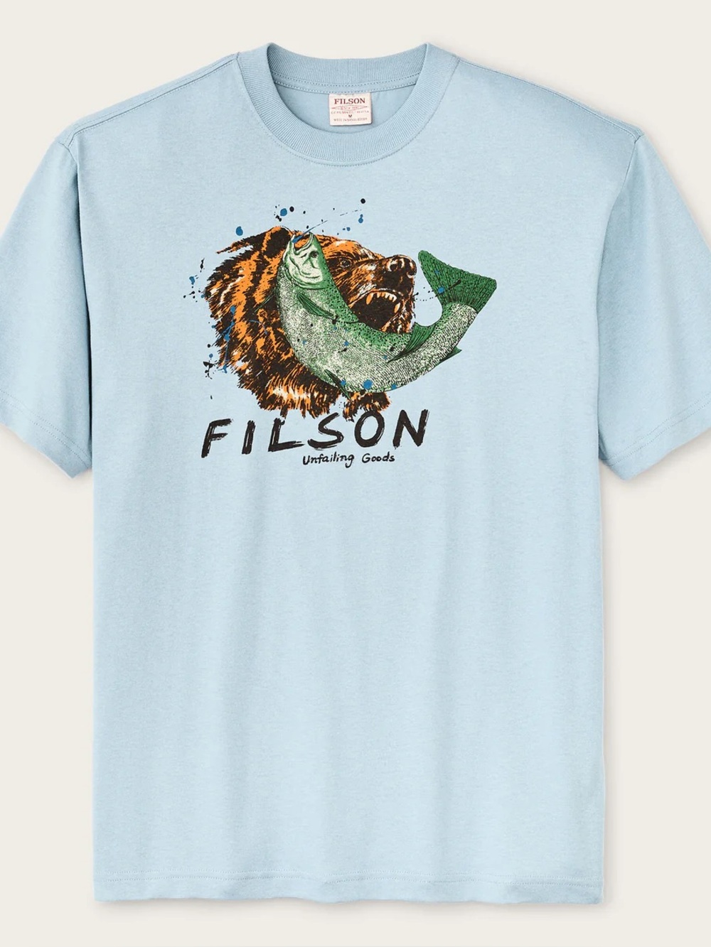 Filson Frontier Graphic T-Shirt Dusty Blue Size Large